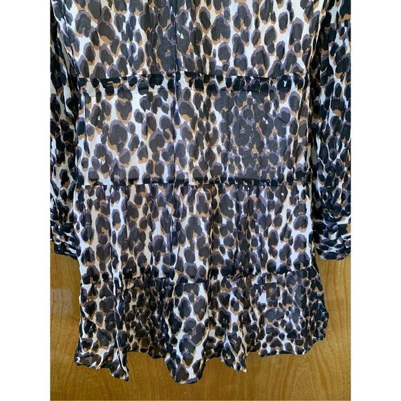 Paige Cleobelle Dress in Zephyr Shale Psych Leopard Size‎ S - Picture 6 of 12